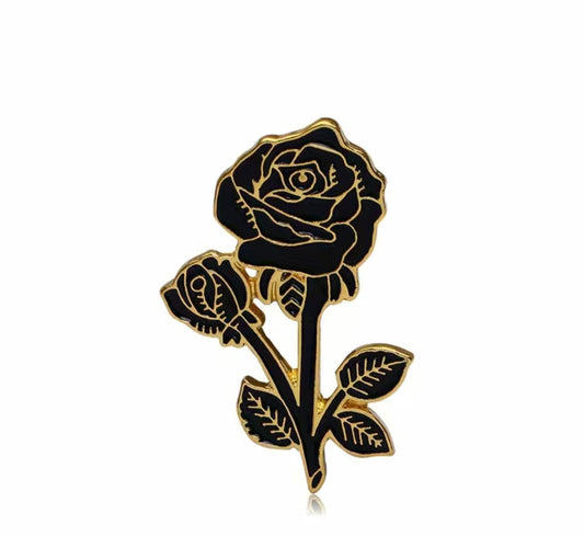 Pin Rosa Golden Black